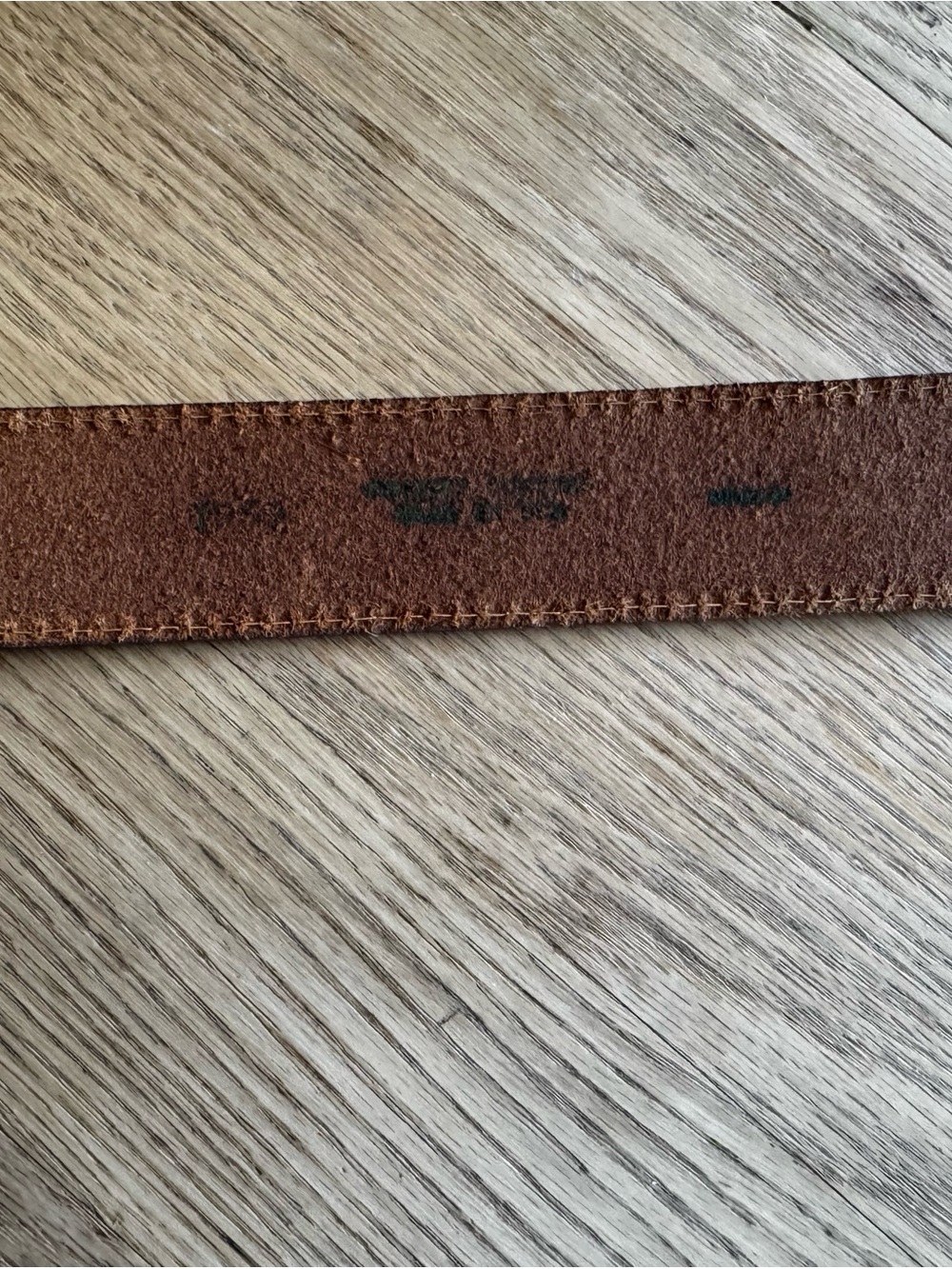 Brown Leather womens Belt with Silver Western Concho 33” vintage - Picture 5 of 6
